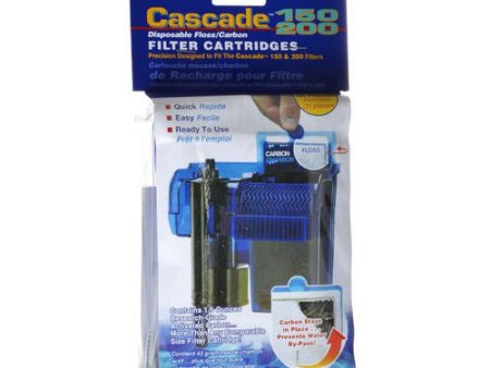 150 200 Disposable Floss & Carbon Power Filter Cartridges 3 Pack by Cascade Online