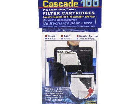 100 Disposable Floss & Carbon Power Filter Cartridges 3 Pack by Cascade For Sale